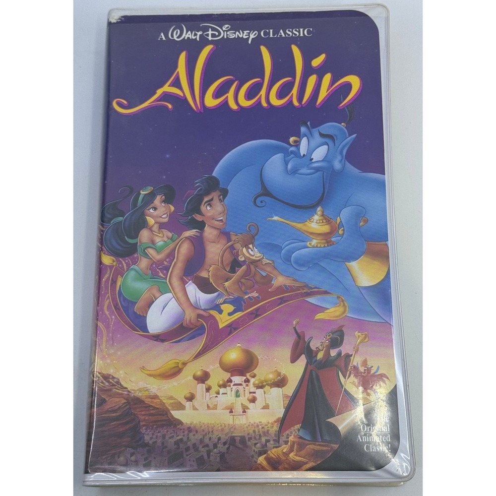Aladdin VHS 1993 Animated Classic‎ Original Release Buena Vista